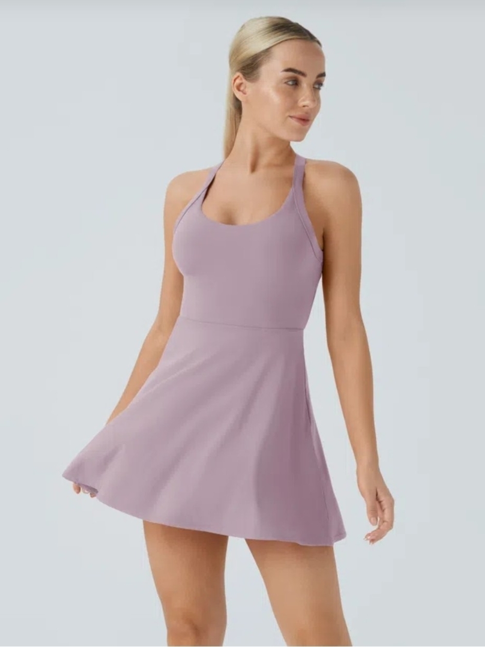 SoftlyZero™ Airy Backless Twisted Active Dress-Easy Peezy HALARA BNWT